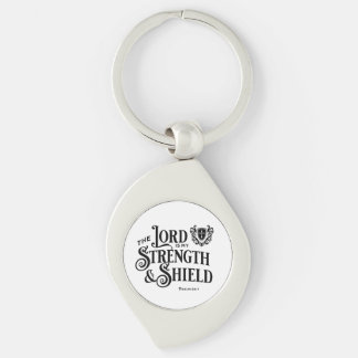 The Lord is My Strength Scripture Keychain
