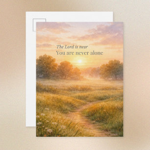 The Lord Is Near Christian Encouragement Postcard