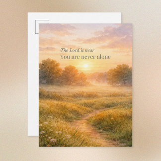 The Lord Is Near Christian Encouragement Postcard