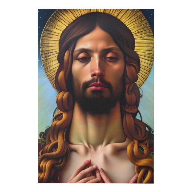 The Lord Jesus Faux Canvas Print (Front)