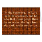 The Lord Made Chocolate (Front Horizontal)