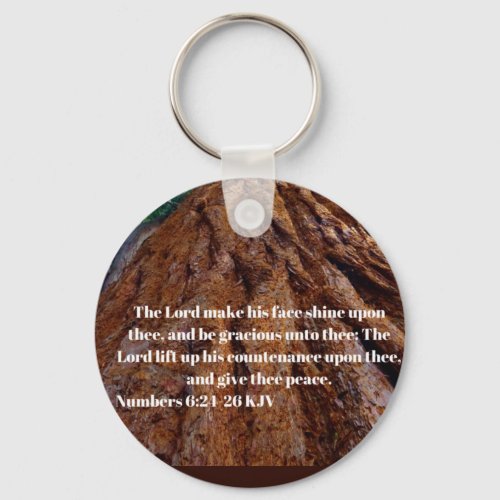 The Lord make his face shine upon you Keychain