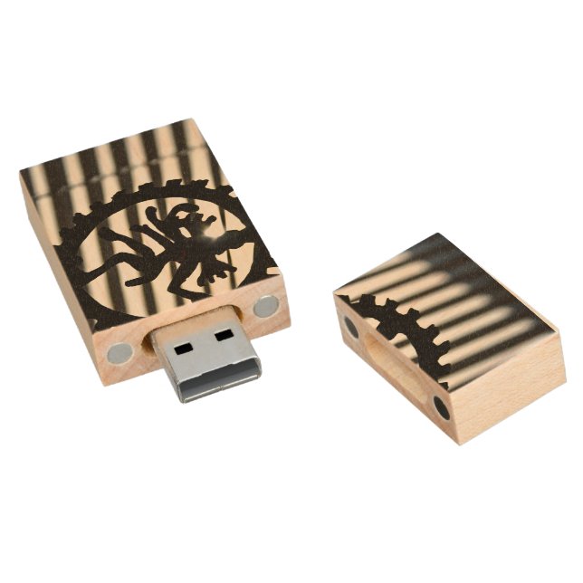 The Lord of Dance USB Wood USB Flash Drive (Angled)