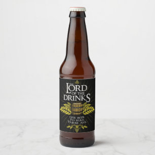The Lord of the Drinks Beer Bottle Label