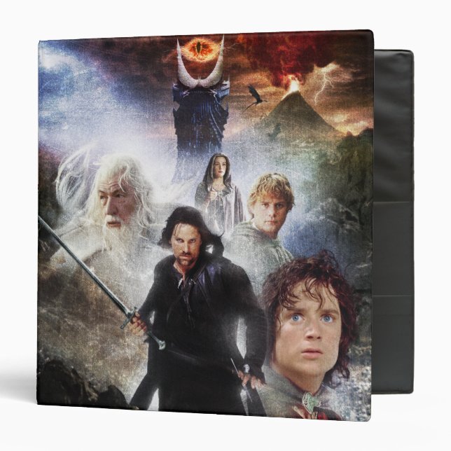 THE LORD OF THE RINGS Character Collage 3 Ring Binder (Front/Inside)