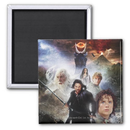 THE LORD OF THE RINGS Character Collage Magnet