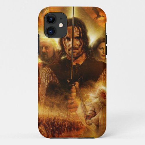 THE LORD OF THE RINGS ROTK Aragorn Movie Poster iPhone 11 Case