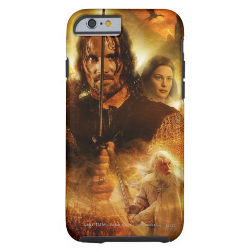 THE LORD OF THE RINGS ROTK Aragorn Movie Poster Tough iPhone 6 Case