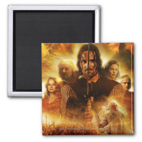 THE LORD OF THE RINGS ROTK Aragorn Movie Poster Magnet