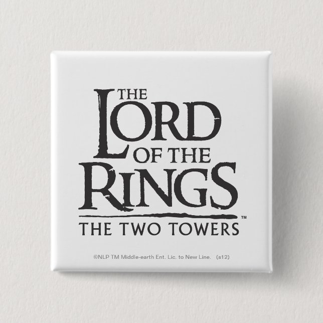 THE LORD OF THE RINGS Stacked Logo Button (Front)
