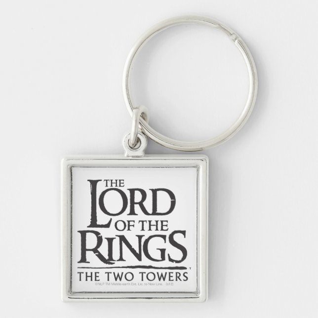 THE LORD OF THE RINGS Stacked Logo Keychain (Front)