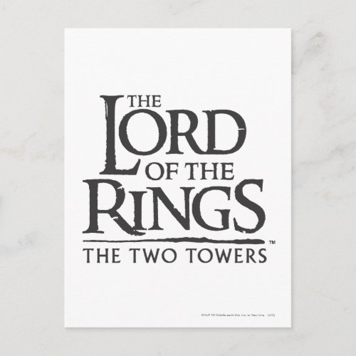 THE LORD OF THE RINGS Stacked Logo Postcard