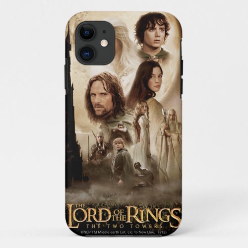 The Lord of the Rings The Two Towers Movie Poster iPhone 11 Case