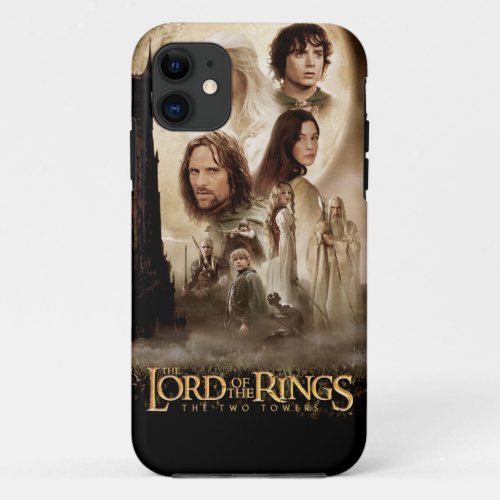 The Lord of the Rings The Two Towers Movie Poster iPhone 11 Case
