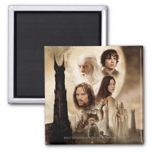 The Lord of the Rings The Two Towers Movie Poster Magnet
