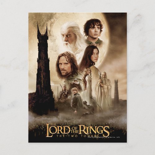 The Lord of the Rings The Two Towers Movie Poster Postcard