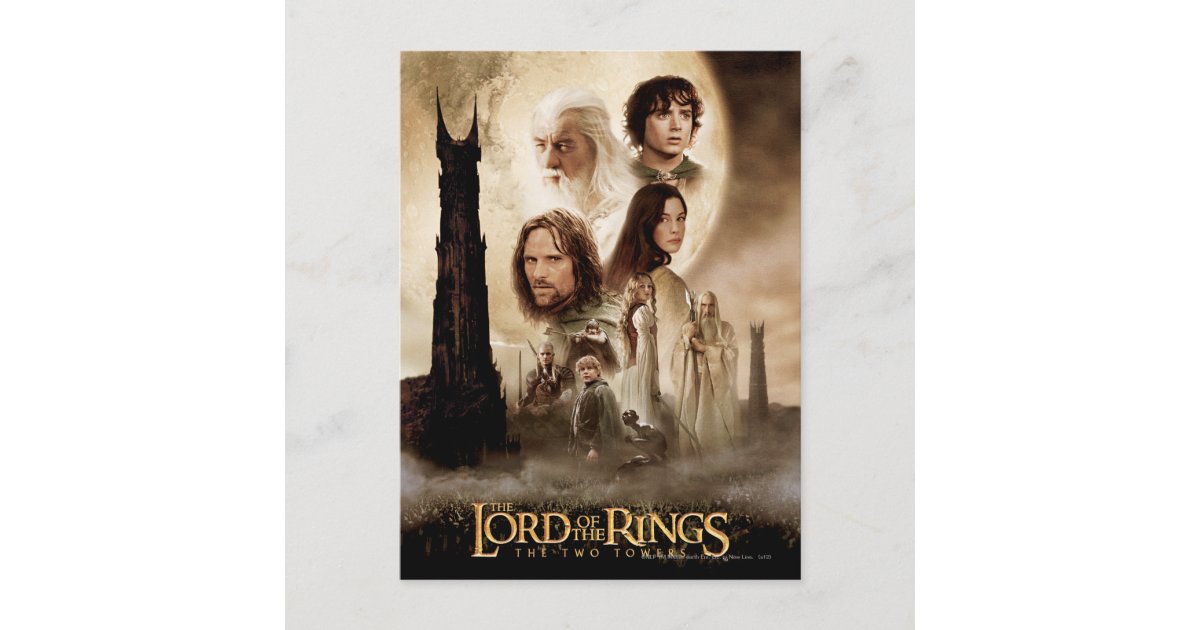 The Lord of the Rings: The Two Towers Movie Poster Postcard | Zazzle