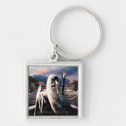 THE LORD OF THE RINGS TT Saruman Movie Poster Keychain