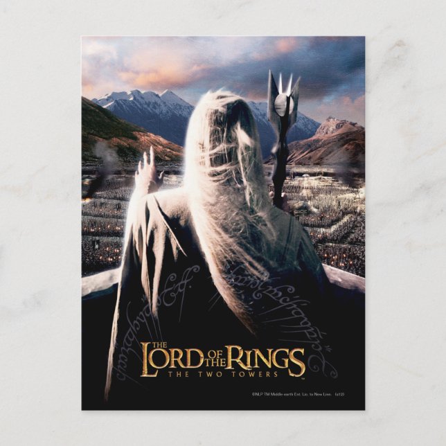 THE LORD OF THE RINGS: TT Saruman Movie Poster Postcard (Front)