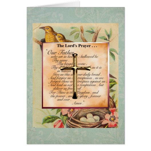 The Lord Prayer Cards (Front)