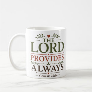 The Lord Provides Always Devotional Scripture Hope Coffee Mug