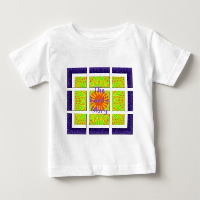 The Lord’s Glory inspired text Baby T-Shirt (Front)