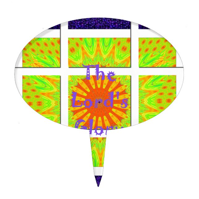 The Lord’s Glory inspired text Cake Topper (Front)