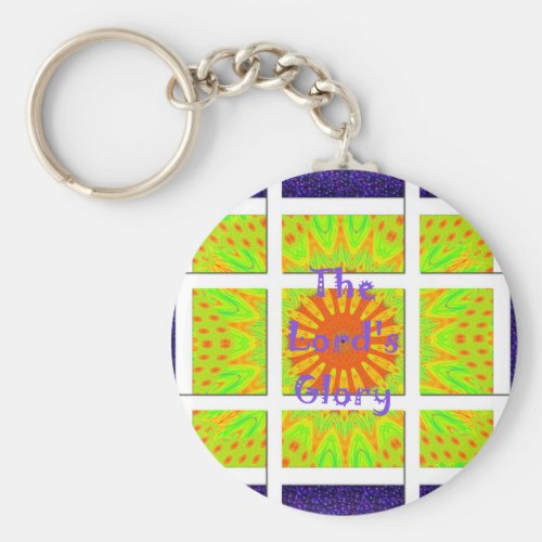 The Lords Glory inspired text Keychain