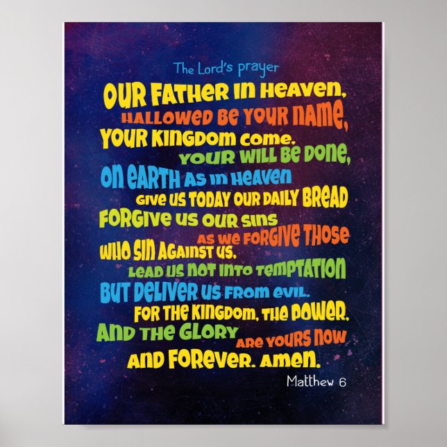 The Lord’s prayer - A Father  Poster (Front)