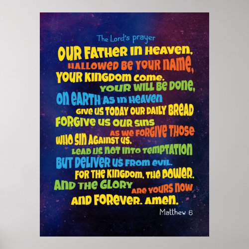 The Lords prayer _ A Father  Poster