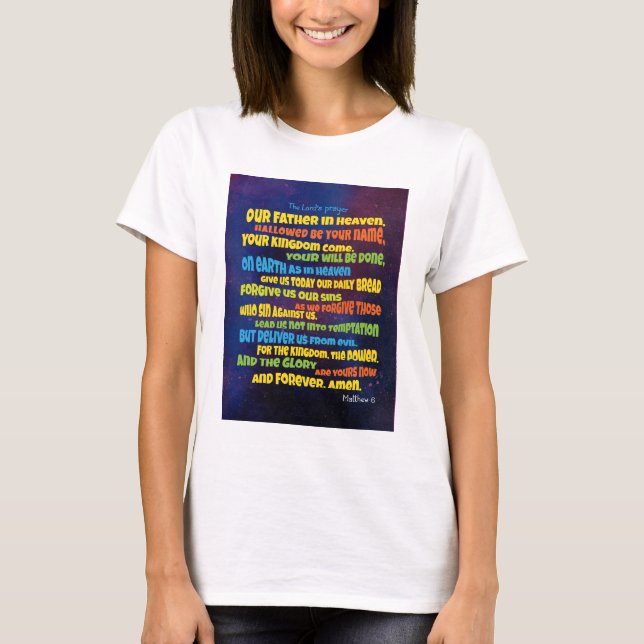 The Lord’s prayer - A Father  T-Shirt (Front)