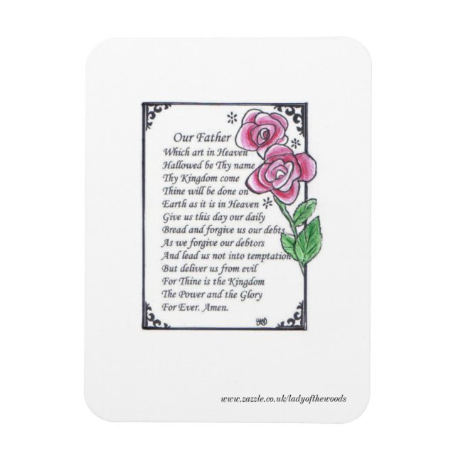 The Lord’s Prayer fridge magnet (Vertical)