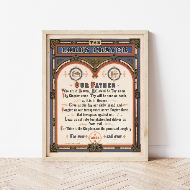 The Lord’s Prayer | Louis Prang & Co. Poster (Creator Uploaded)