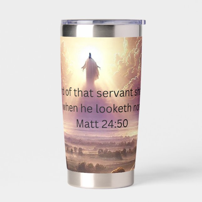 The Lord Shall Come Inspirational Tumbler (Left)