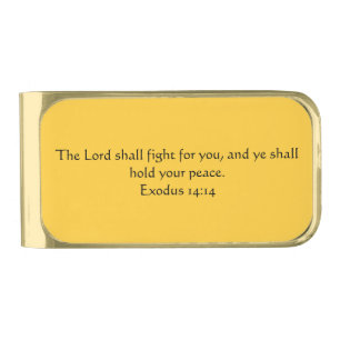 The Lord Shall Fight For You Money Clip