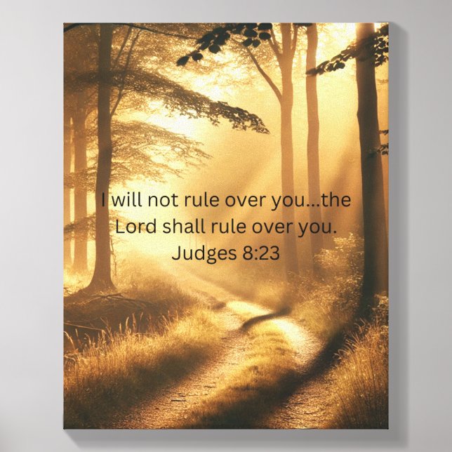 The Lord Shall Rule Inspirational Canvas Art Photo Tile (Front Set)