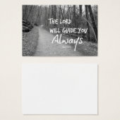 The Lord will guide you bible verse (Front & Back)