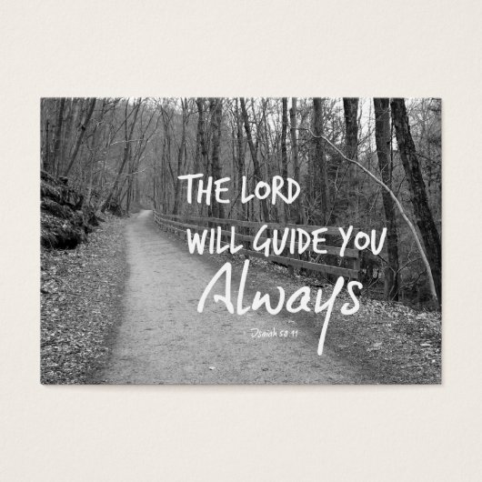 The Lord will guide you bible verse (Front)