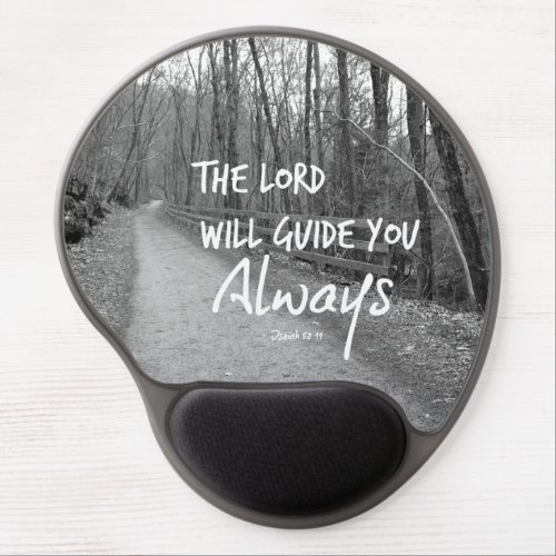 The Lord will guide you bible verse Gel Mouse Pad