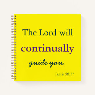 The Lord will guide you Notebook