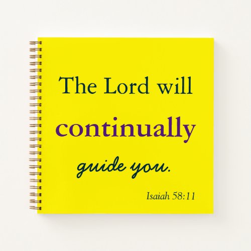 The Lord will guide you Notebook