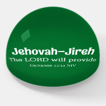 The Lord Will Provide Bible Verse Dark Green