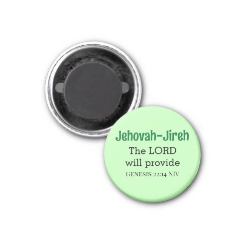 The Lord Will Provide Bible Verse Light Green Magnet