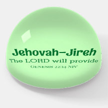 The Lord Will Provide Bible Verse Light Green