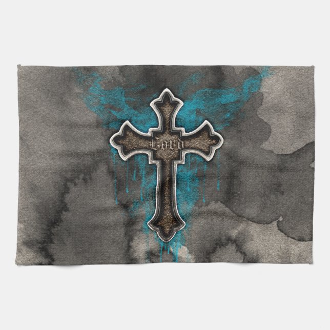 The Lord's Cross Kitchen Towel (Horizontal)