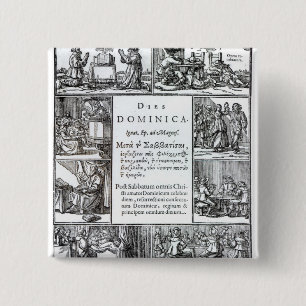 The Lord's Day, 1639 Pinback Button