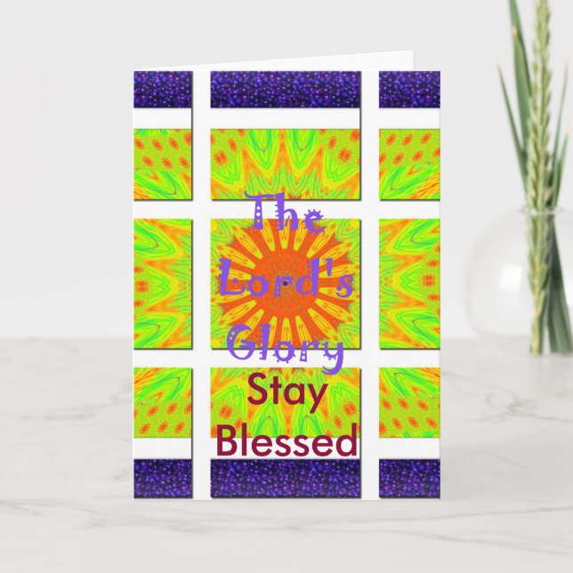 The Lord's Glory: Beautiful amazing colorful art Card (Front)