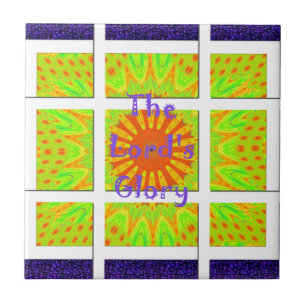 The Lord's Glory: Beautiful amazing colorful art Tile