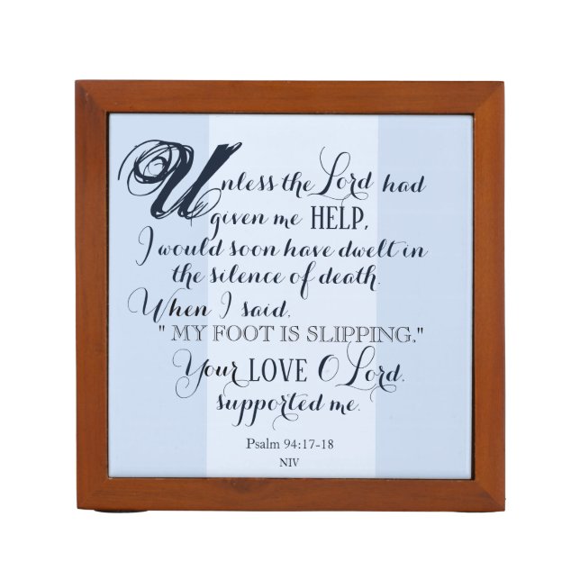The Lord's Love & Support Desk Organizer (Front)