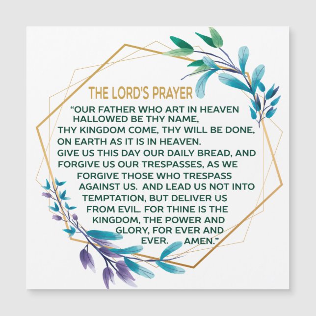 The Lord's Prayer  (Front)